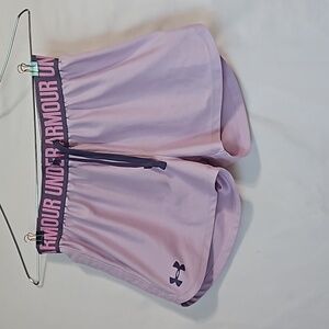 Purple heat gear under armor Girls shorts